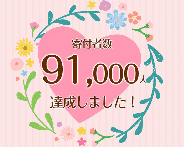 つな髪_寄付者数60000人達成記念画像