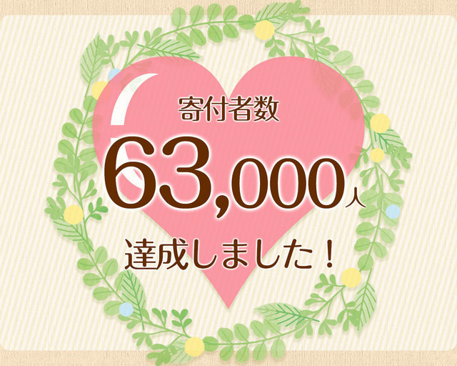 つな髪_寄付者数60000人達成記念画像