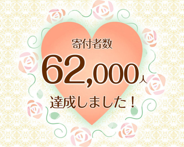 つな髪_寄付者数60000人達成記念画像