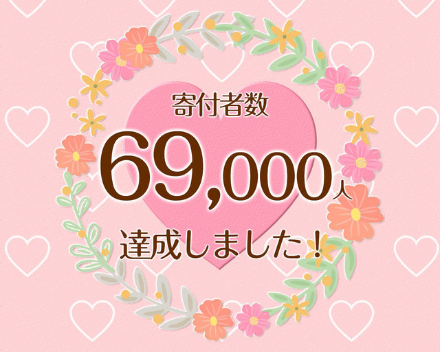 つな髪_寄付者数60000人達成記念画像