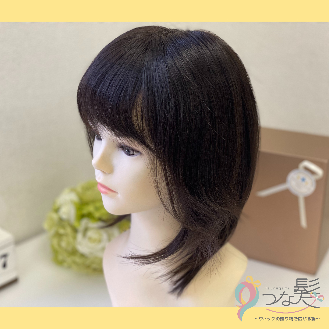 つな髪ヘアドネーションで作られた医療用ウィッグ