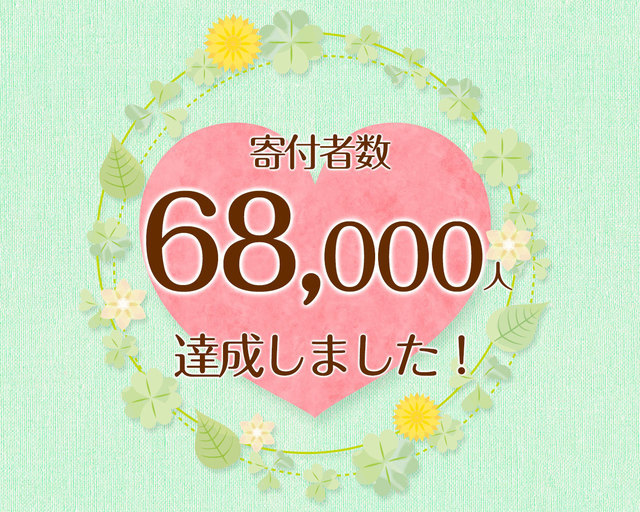 つな髪_寄付者数60000人達成記念画像